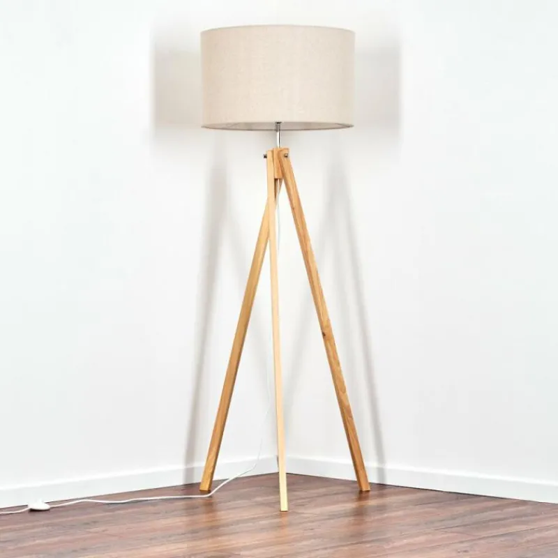 Lampes En Tissu-hofstein Flemming Lampadaire Écru, 1 lumière