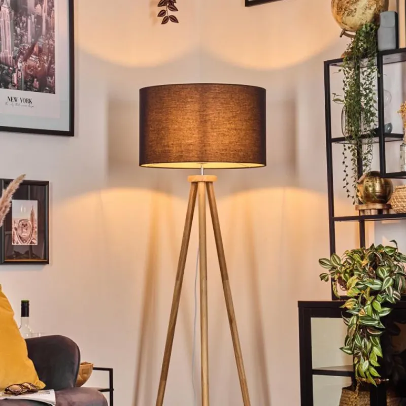 Lampes En Tissu-hofstein Flemming Lampadaire Écru, 1 lumière