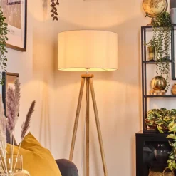 Lampes En Tissu-hofstein Flemming Lampadaire Écru, 1 lumière