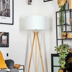 Lampes En Tissu-hofstein Flemming Lampadaire Écru, 1 lumière