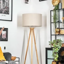 Lampes En Tissu-hofstein Flemming Lampadaire Écru, 1 lumière