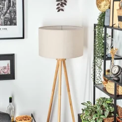 Lampes En Tissu-hofstein Flemming Lampadaire Écru, 1 lumière