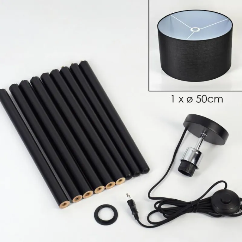 Lampes En Tissu-hofstein Flemming Lampadaire Écru, 1 lumière