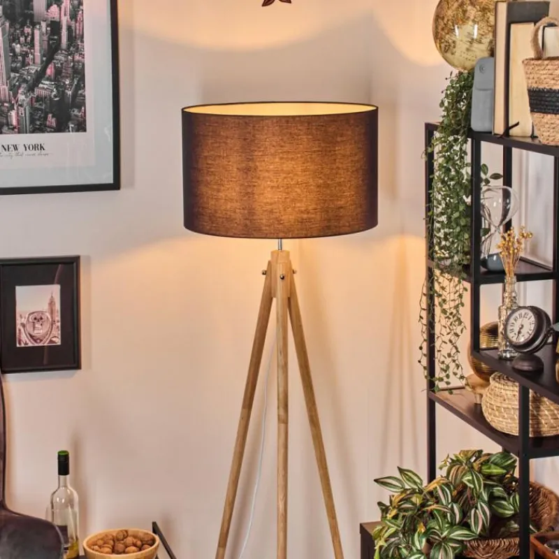 Lampes En Tissu-hofstein Flemming Lampadaire Écru, 1 lumière