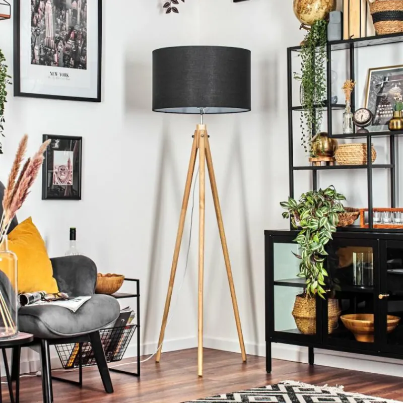 Lampes En Tissu-hofstein Flemming Lampadaire Écru, 1 lumière