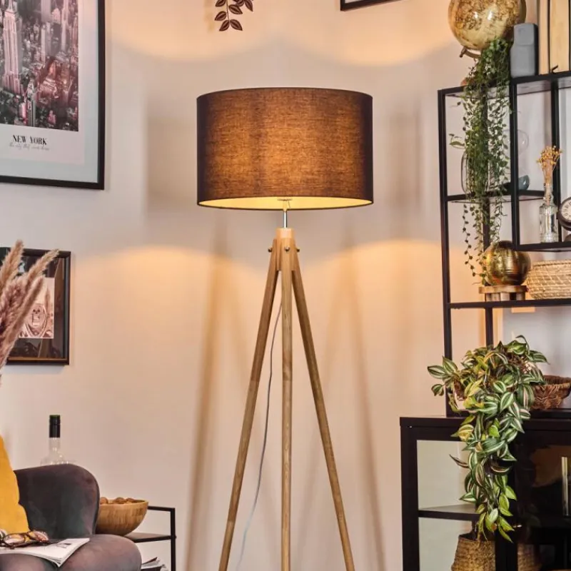 Lampes En Tissu-hofstein Flemming Lampadaire Écru, 1 lumière