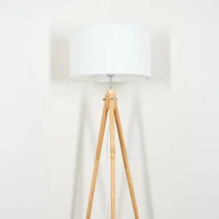 Lampes En Tissu-hofstein Flemming Lampadaire Écru, 1 lumière