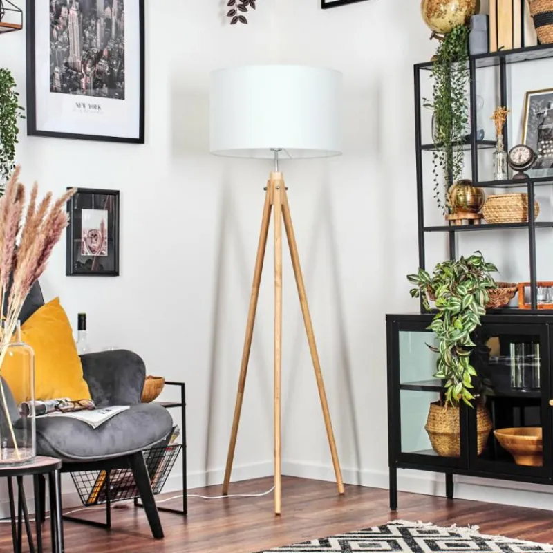 Lampes En Tissu-hofstein Flemming Lampadaire Écru, 1 lumière