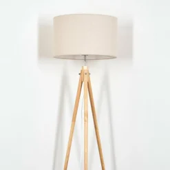 Lampes En Tissu-hofstein Flemming Lampadaire Écru, 1 lumière