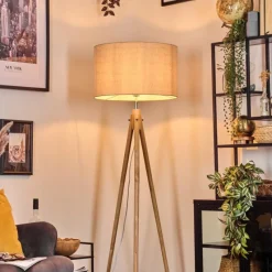 Lampes En Tissu-hofstein Flemming Lampadaire Écru, 1 lumière