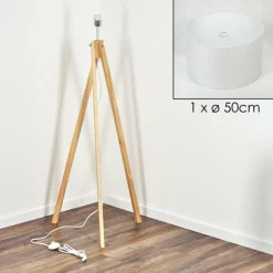 Lampes En Tissu-hofstein Flemming Lampadaire Écru, 1 lumière