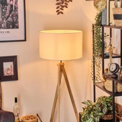 Lampes En Tissu-hofstein Flemming Lampadaire Écru, 1 lumière