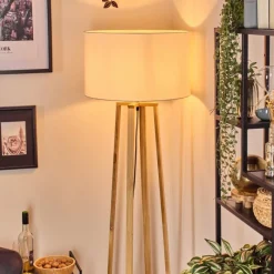 Lampes En Tissu-hofstein Flemming Lampadaire Écru, 1 lumière