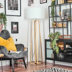 Lampes En Tissu-hofstein Flemming Lampadaire Écru, 1 lumière