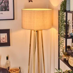 Lampes En Tissu-hofstein Flemming Lampadaire Écru, 1 lumière