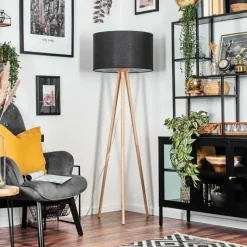 Lampes En Tissu-hofstein Flemming Lampadaire Écru, 1 lumière