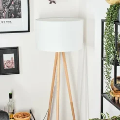 Lampes En Tissu-hofstein Flemming Lampadaire Écru, 1 lumière