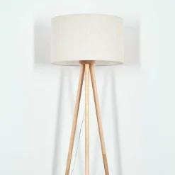 Lampes En Tissu-hofstein Flemming Lampadaire Écru, 1 lumière