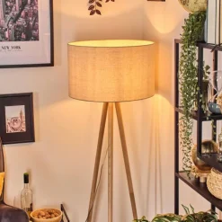 Lampes En Tissu-hofstein Flemming Lampadaire Écru, 1 lumière