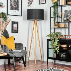 Lampes En Tissu-hofstein Flemming Lampadaire Écru, 1 lumière