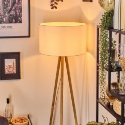 Lampes En Tissu-hofstein Flemming Lampadaire Écru, 1 lumière