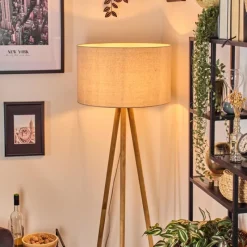 Lampes En Tissu-hofstein Flemming Lampadaire Écru, 1 lumière