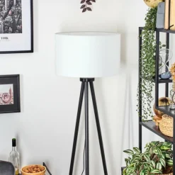 Lampes En Tissu-hofstein Flemming Lampadaire Noir, 1 lumière