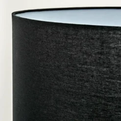 Lampes En Tissu-hofstein Flemming Lampadaire Noir, 1 lumière