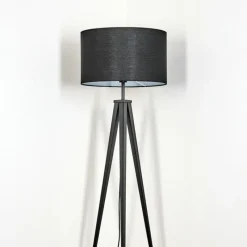 Lampes En Tissu-hofstein Flemming Lampadaire Noir, 1 lumière