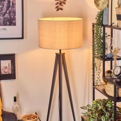 Lampes En Tissu-hofstein Flemming Lampadaire Noir, 1 lumière