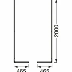 Luminaires Ledvance FLOOR Lampadaire LED Noir, 1 lumière, Télécommandes