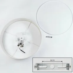 hofstein Foggia Plafonnier Nickel mat, 3 lumières