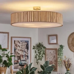 hofstein Foggia Plafonnier Nickel mat, 3 lumières