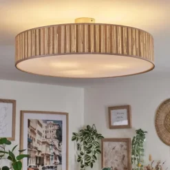 hofstein Foggia Plafonnier Nickel mat, 3 lumières