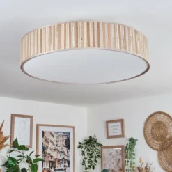 hofstein Foggia Plafonnier Nickel mat, 3 lumières