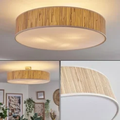 hofstein Foggia Plafonnier Nickel mat, 3 lumières