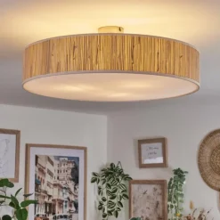 hofstein Foggia Plafonnier Nickel mat, 3 lumières