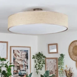 hofstein Foggia Plafonnier Nickel mat, 3 lumières