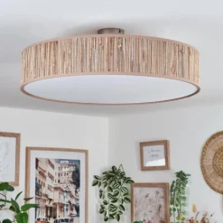 hofstein Foggia Plafonnier Nickel mat, 3 lumières