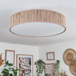 hofstein Foggia Plafonnier Nickel mat, 3 lumières