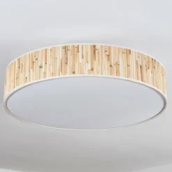 Lampes En Tissu-hofstein Foggia Plafonnier Nickel mat, 3 lumières