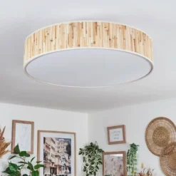 Lampes En Tissu-hofstein Foggia Plafonnier Nickel mat, 3 lumières