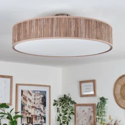 Lampes En Tissu-hofstein Foggia Plafonnier Nickel mat, 3 lumières