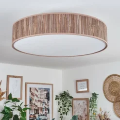 Lampes En Tissu-hofstein Foggia Plafonnier Nickel mat, 3 lumières