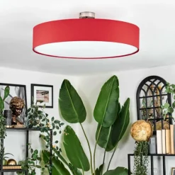 Lampes En Tissu-hofstein Foggia Plafonnier Nickel mat, 3 lumières