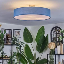 Lampes En Tissu-hofstein Foggia Plafonnier Nickel mat, 3 lumières