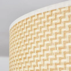 Lampes En Tissu-hofstein Foggia Plafonnier Nickel mat, 3 lumières