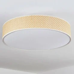 Lampes En Tissu-hofstein Foggia Plafonnier Nickel mat, 3 lumières