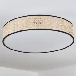 Lampes En Tissu-hofstein Foggia Plafonnier Nickel mat, 3 lumières
