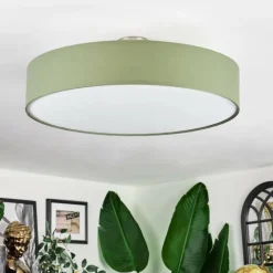 Lampes En Tissu-hofstein Foggia Plafonnier Nickel mat, 3 lumières